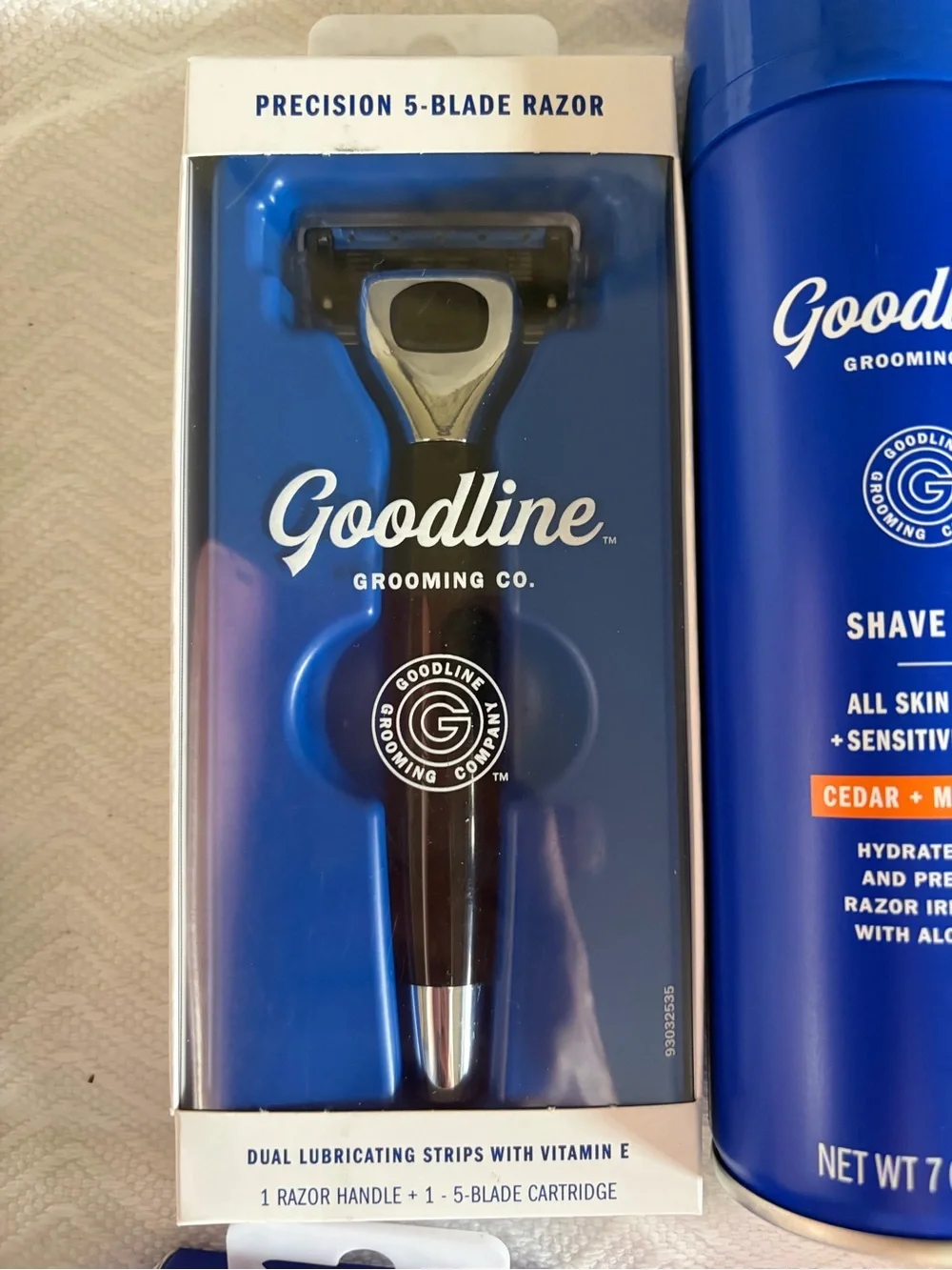 Men’s Blue Shaving Gel & Aftershave Bundle — Sensitive Skin